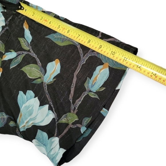 Tommy Bahama Hawaiian Floral Button Up Shirt Top Men's Size XXL Blue Green - Picture 8 of 9